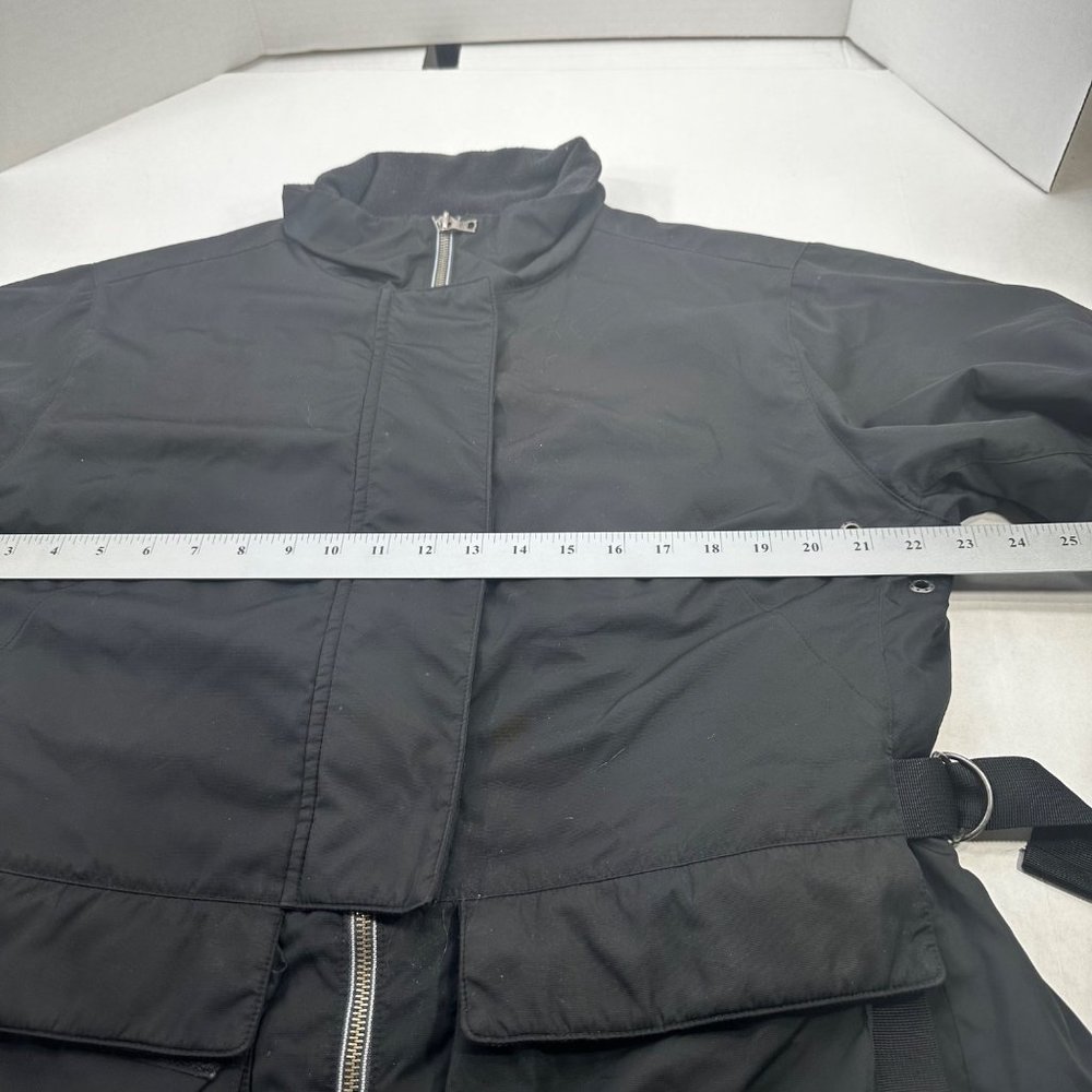 Nike Men's Size XL Zip Front Jacket Black Preowned Spots On Sleeve - Picture 9 of 16